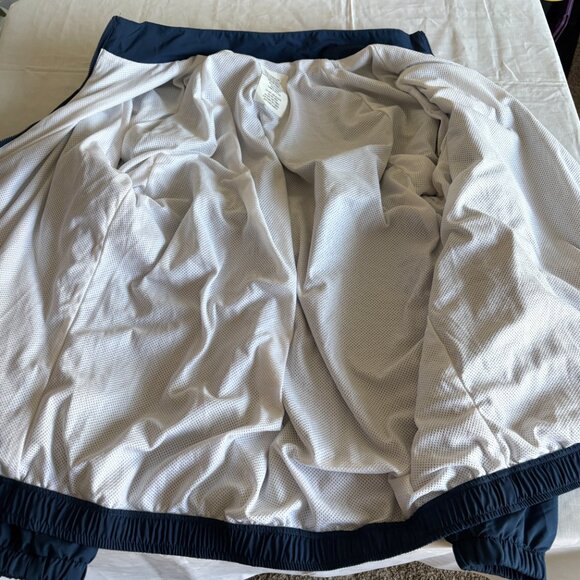 US Air Force Mens Jacket Size L PTU Physical Training Uniform Reflective Blue - Picture 9 of 12